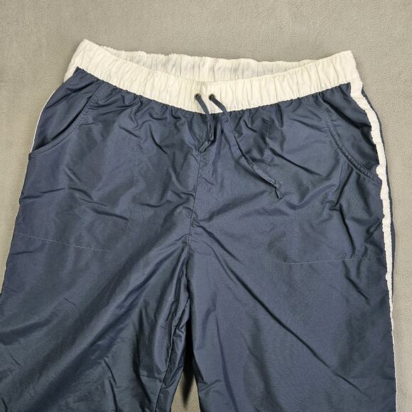 Vintage Nike Track Pants Womens Medium Blue Warm Up Lined Swoosh Sportswear Y2K - Picture 2 of 15